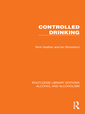 cover image of Controlled Drinking